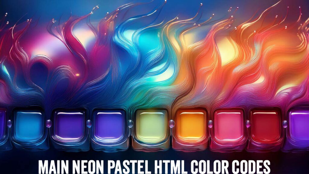 Main Neon Pastel HTML Color Codes